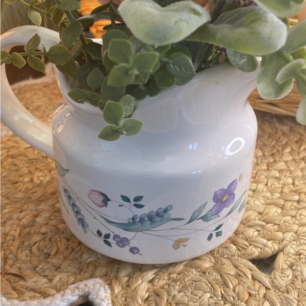 Floral Ceramic Pitcher - Picture 4 of 4